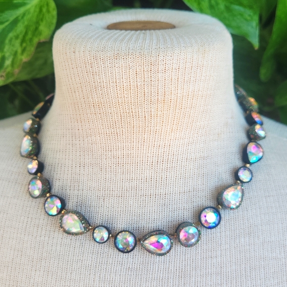 J. Crew Sea Glass Glittery, Infinity Stone Brulee Necklace - Picture 12 of 12